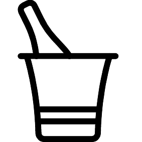 Gekühlter Champagner